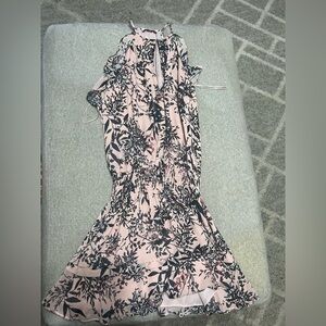 Parker ruffle high neck dress 100% silk